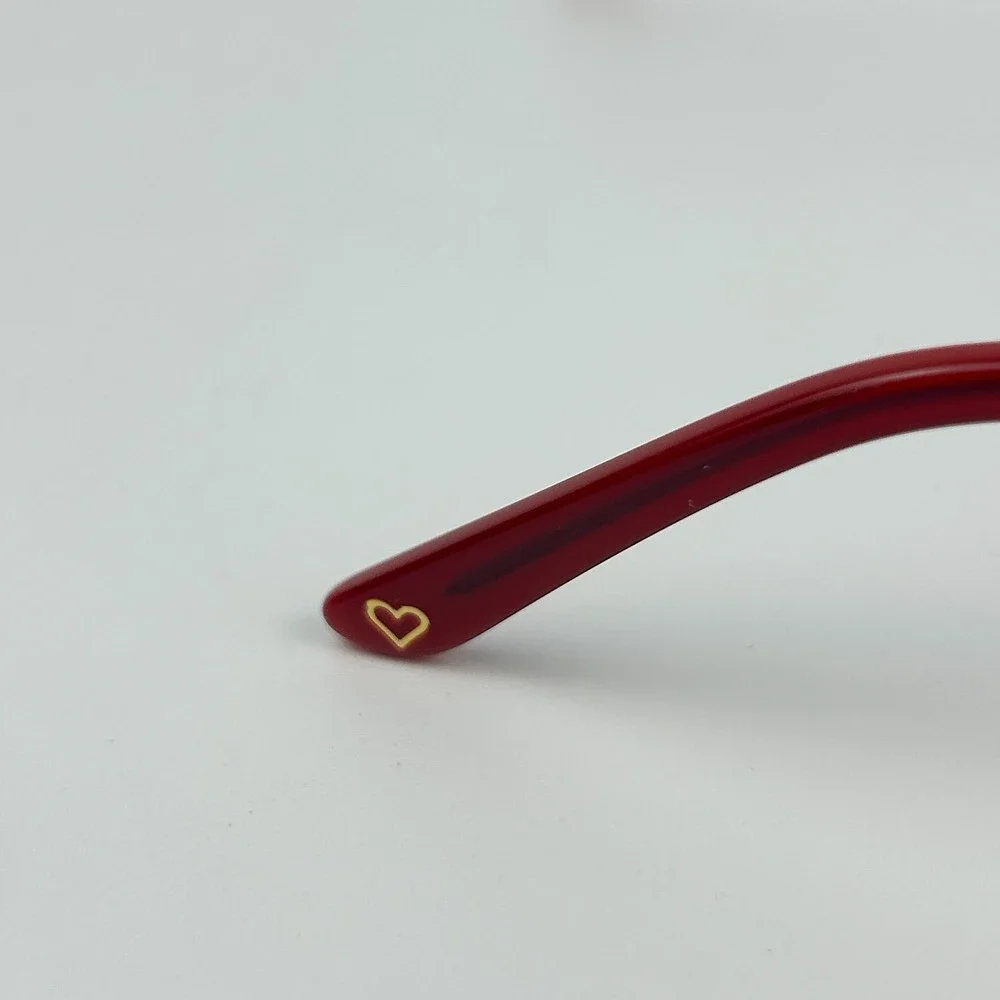 Hard Candy HC39 Womens Eyeglasses Frame Red Plastic Full Rim 53-16-135 mm